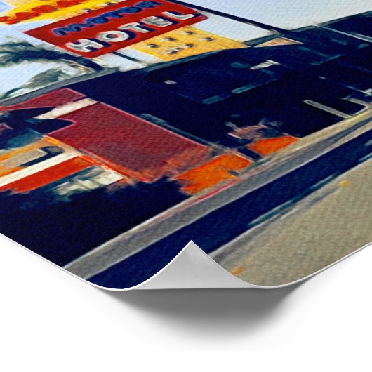 Motel Sunset Boulevard Poster (Hoek)