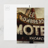  Motel-teken El Sombrero Briefkaart (Voorkant / Achterkant)