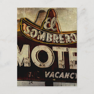 Motel-teken El Sombrero Briefkaart