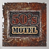 Motel van Vintage 50 - Poster (Voorkant)