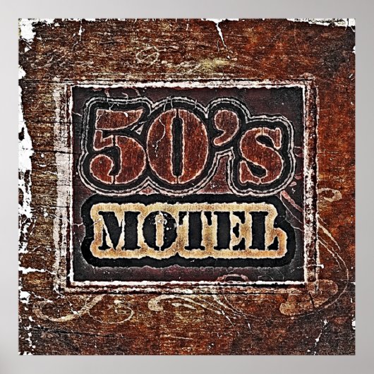 Motel van Vintage 50 - Poster (Voorkant)