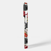 Moten op witte hydrangea Case-Mate iPhone case (Achterkant / Links)