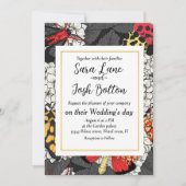 Moten op witte hydrangea kaart (Voorkant)