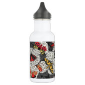 Moten op witte hydrangea waterfles (Links)