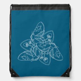 Moth and Mushroom Drawstring Rugzak