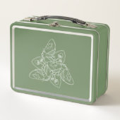 Moth and Mushroom Metal Lunchbox (Voorkant)