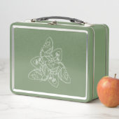 Moth and Mushroom Metal Lunchbox (In situ)