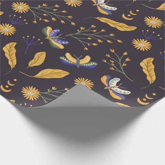 Moth Butterfly Cadeaupapier (Hoek)