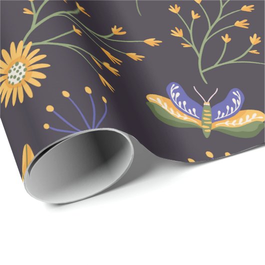 Moth Butterfly Cadeaupapier (Rol Hoek)