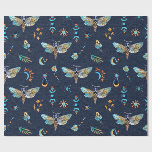 Moth Butterfly Cadeaupapier (Vlak)
