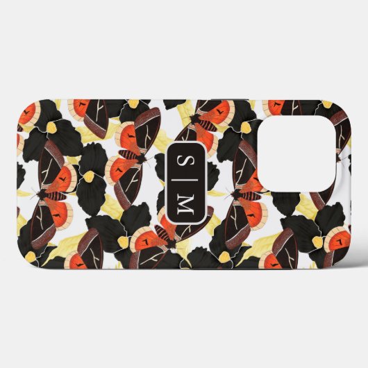 Moth Butterfly Hoesje-Mate iPhone Case (Achterkant (horizontaal))