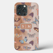 Moth Butterfly Hoesje-Mate iPhone Case (Achterkant)