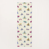 Moth Butterfly kleurig Pattern Yoga Mat (Achterkant)