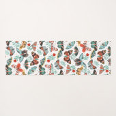 Moth Butterfly kleurrijk Patroon Yogamat (Achterkant (horizontaal))