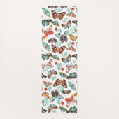 Moth Butterfly kleurrijk Patroon Yogamat (Achterkant)