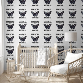 Moth Butterfly Magical Moths Behang