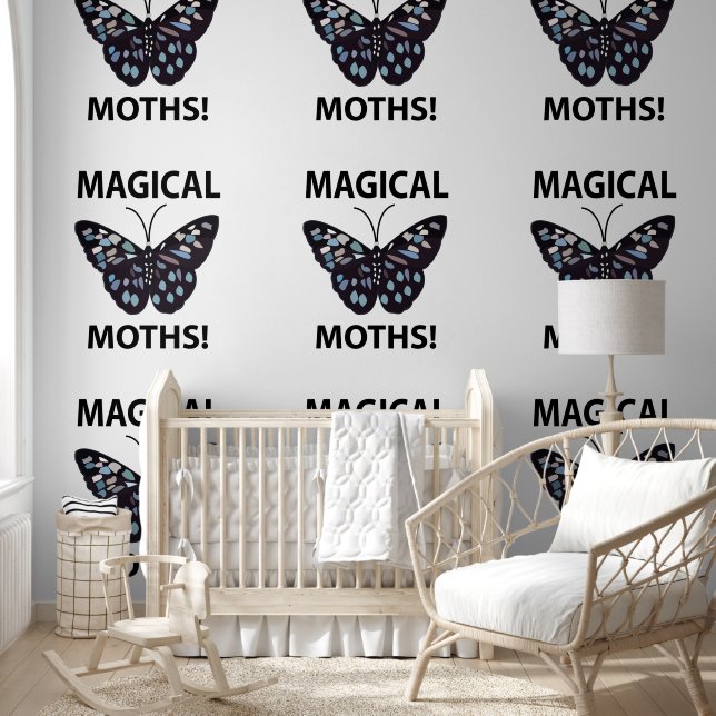 Moth Butterfly Magical Moths Behang (Kinderen)