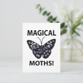 Moth Butterfly Magical Moths Briefkaart (Staand voorkant)