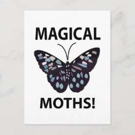 Moth Butterfly Magical Moths Briefkaart