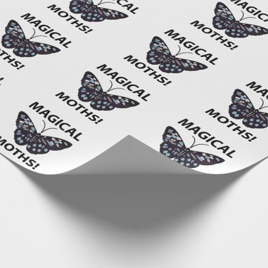 Moth Butterfly Magical Moths Cadeaupapier (Hoek)