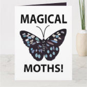 Moth Butterfly Magical Moths Kaart (Voorkant)