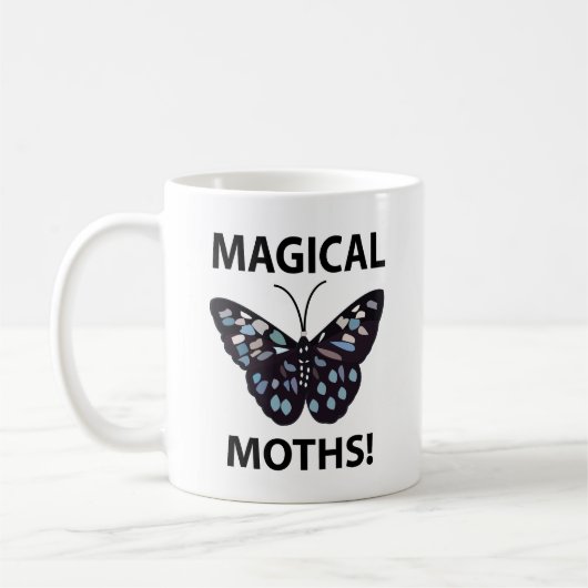 Moth Butterfly Magical Moths Koffiemok (Links)