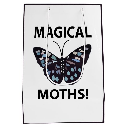 Moth Butterfly Magical Moths Medium Cadeauzakje (Achterkant)