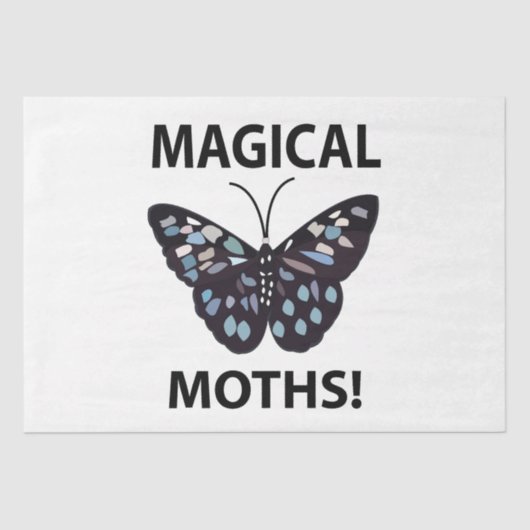 Moth Butterfly Magical Moths Tissuepapier (Voorkant)
