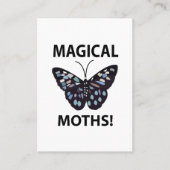 Moth Butterfly Magical Moths Visitekaartje (Voorkant)