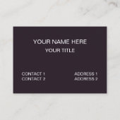 Moth Butterfly Magical Moths Visitekaartje (Achterkant)