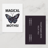 Moth Butterfly Magical Moths Visitekaartje (Voorkant / Achterkant)