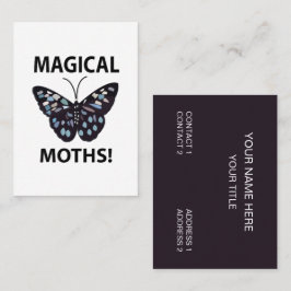 Moth Butterfly Magical Moths Visitekaartje