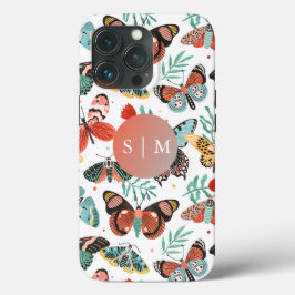 Moth Butterfly-patroon Case-Mate iPhone Case