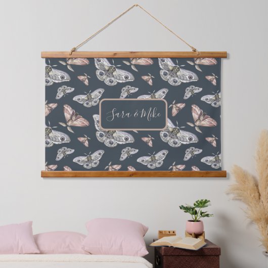 Moth Butterfly-patroon Hangend Wandkleed (Slaapkamer)