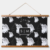 Moth Butterfly-patroon Verheldering van tapijt Hangend Wandkleed (Voorkant)