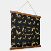 Moth Butterfly-patroon Verheldering van tapijt Hangend Wandkleed (Gebogen)