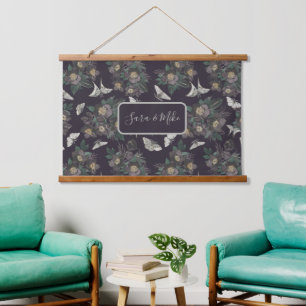 Moth Butterfly-patroon Verheldering van tapijt Hangend Wandkleed