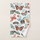 Moth Butterfly Pattern Bad Handdoek (Handdoek)