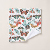 Moth Butterfly Pattern Bad Handdoek (Wasdoekje)