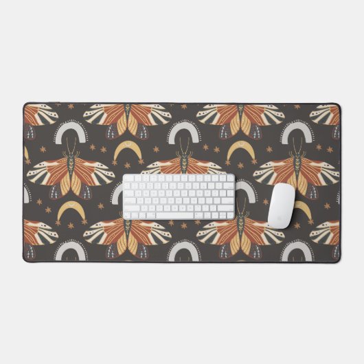 Moth Butterfly Pattern Bureaumat (Keyboard & Muis)