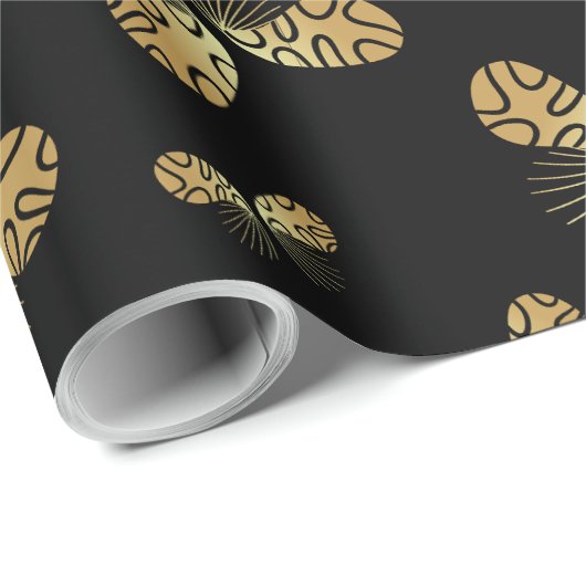 Moth Butterfly Pattern Cadeaupapier (Rol Hoek)