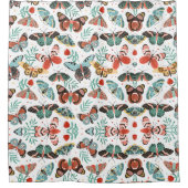 Moth Butterfly Pattern Douchegordijn (Voorkant)