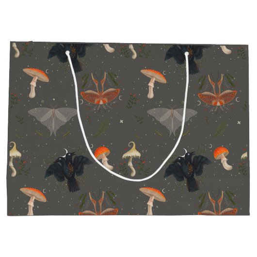 Moth Butterfly Pattern Groot Cadeauzakje (Achterkant)