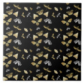 Moth Butterfly Pattern Tegeltje (Voorkant)