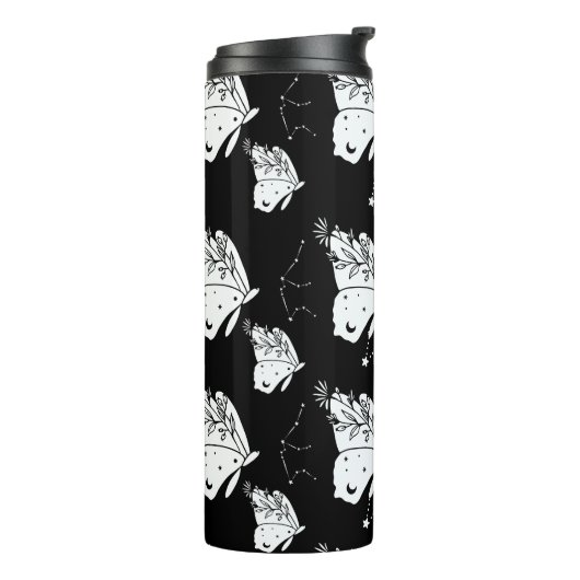 Moth Butterfly Pattern Thermosbeker (Gedraaid links)