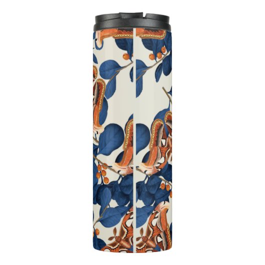 Moth Butterfly Pattern Thermosbeker (Achterkant)