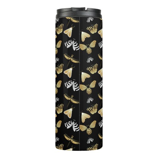 Moth Butterfly Pattern Thermosbeker (Achterkant)