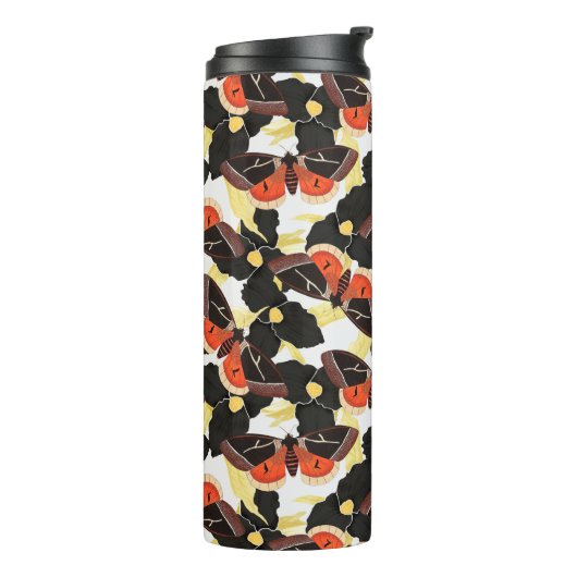 Moth Butterfly Pattern Thermosbeker (Gedraaid links)