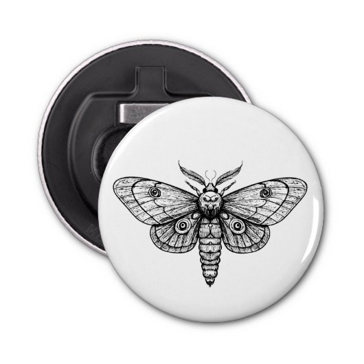 Moth Button Flesopener (Voorkant)