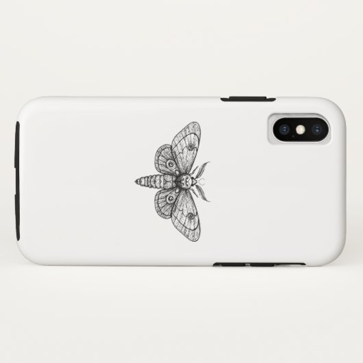 Moth Case-Mate iPhone Case (Achterkant (horizontaal))